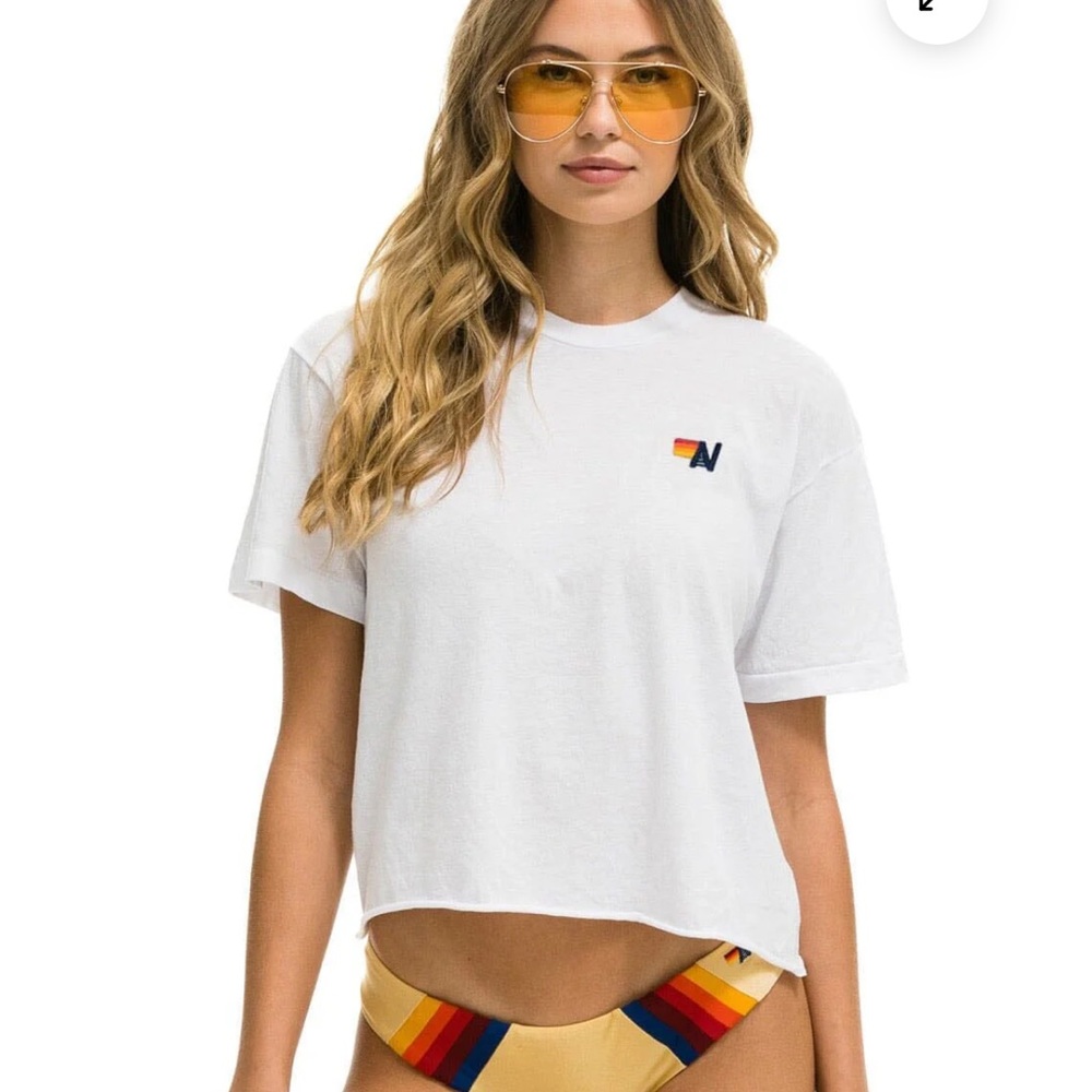 Aviator nation basic boyfriend tee